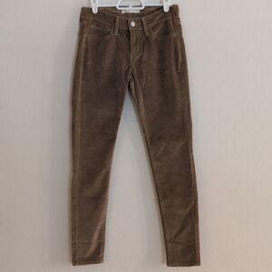 Levis 710 Corduroy Super Skinny Brown Pants - Size 27